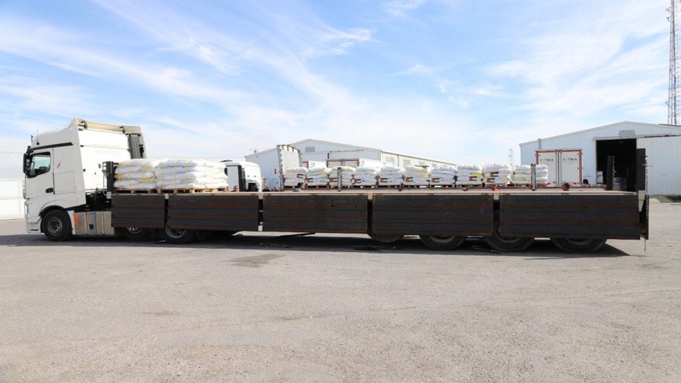 الهيئة الخيرية الهاشمية: 43 شاحنة مساعدات جديدة تعبر من الأردن لغزة