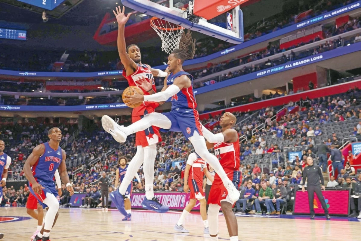 سلسلة انتصارات بيستونز تتواصل في دوري كرة السلة