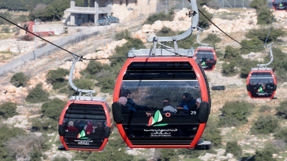 إغلاق تلفريك عجلون الخميس بسبب الرياح